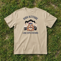 Funny Marmot Mont Blanc T-Shirt, Hiking Humor, High Altitude Low Expectations Tee