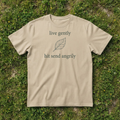 Sarcastic Email Humor T-Shirt, Minimalist Leaf Graphic Tee, Coworker Gift